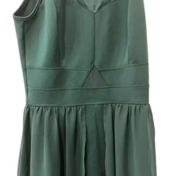 Sweet Storm Dress Green Hi Low Green Romper Sleeveless Junior Size Small - Picture 2 of 11